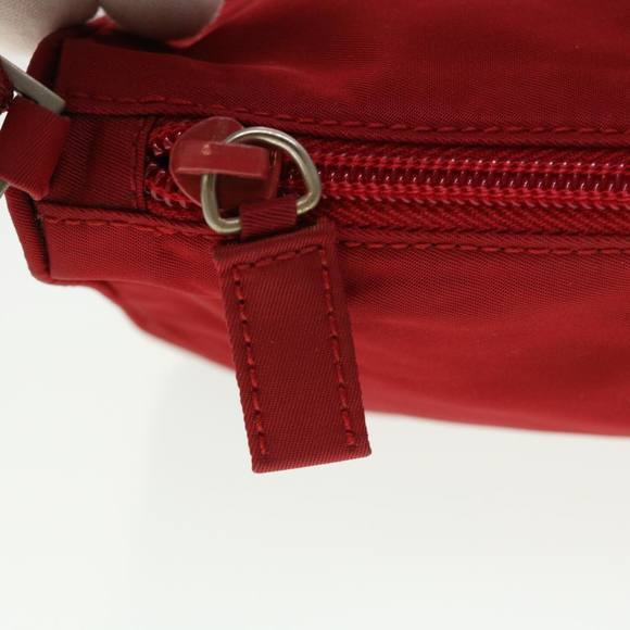 PRADA Accessory Pouch Nylon Red Auth 44108 - Picture 9 of 16